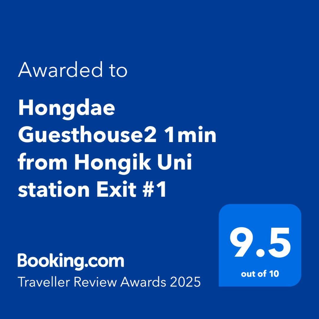 Hongdae Guesthouse2 1Min From Hongik Uni Station Exit #1 Seúl Exterior foto